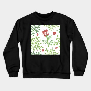 Elegance Seamless pattern with flowers Crewneck Sweatshirt